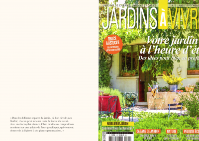 Couverture de Gardening Magasin, Jardins à Vivre, publié en septembre 2017, "Votre jardin à l'heure d'été"